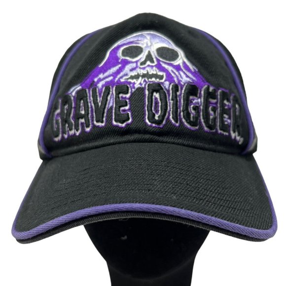 Monster Jam Other - Grave Digger Monster Truck Jam Vintage Embroidered Snapback Hat Cap Retro Shovel